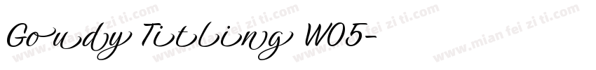 Goudy Titling W05字体转换
